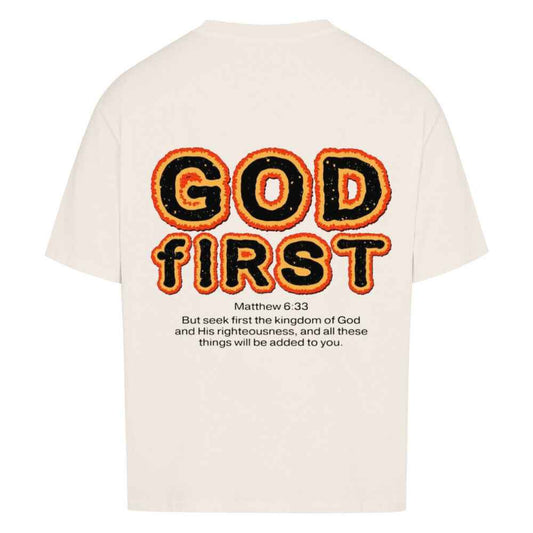 GOD FIRST OVERSIZE SHIRT