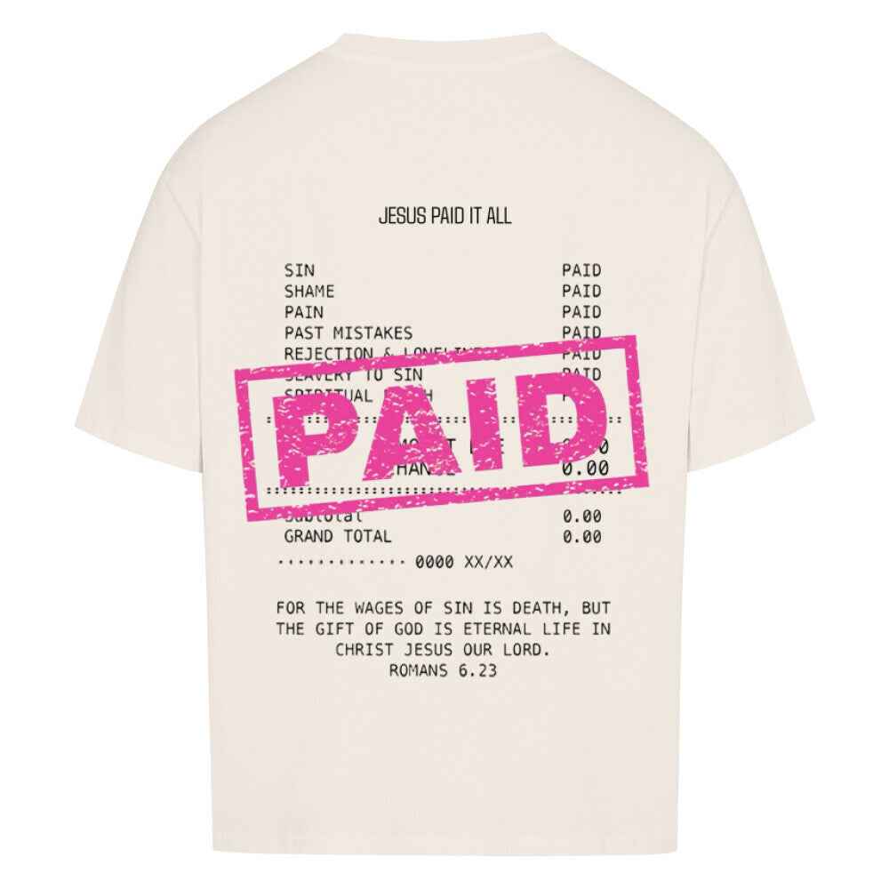 JESUS PAID IT OVERSIZE SHIRT