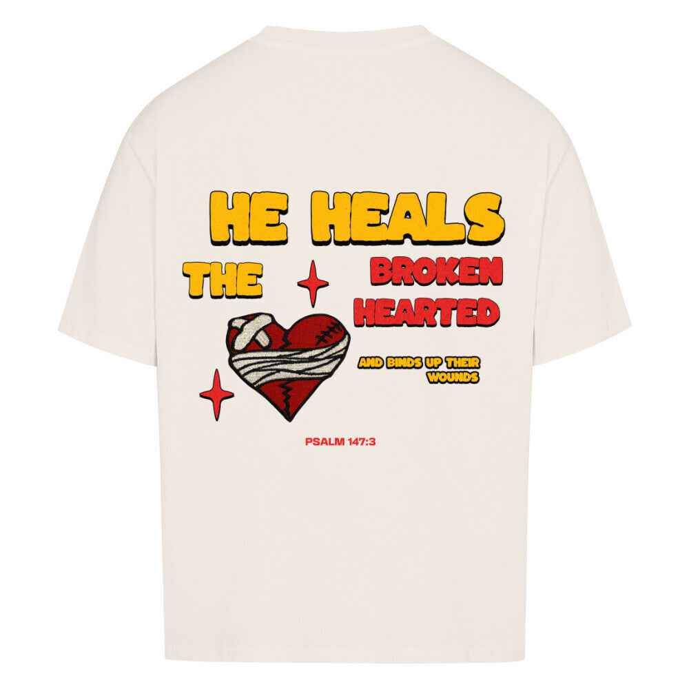 HE HEALS THE BROKENHEARTED OVERSIZE SHIRT